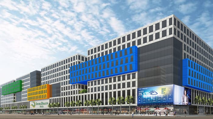 ダブルドラゴン本社が入居する首都圏パラニャーケ市にある商業ビル「ＤＤメリディアン・パーク」（同社ホームページより）