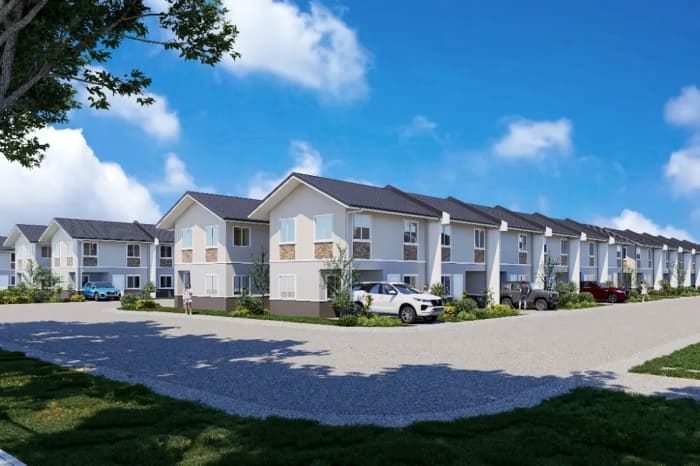 西日本鉄道がダスマリニャス市で開発する分譲住宅事業の完成予想図