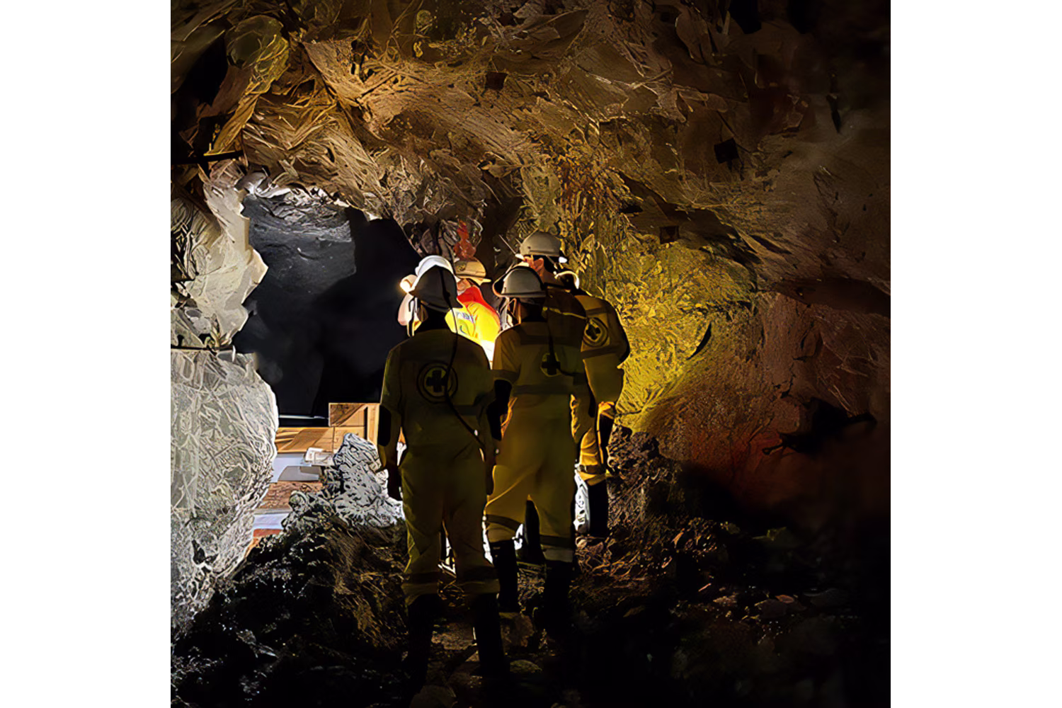 レパントマイニング社鉱山の坑道