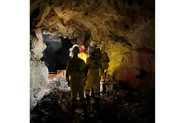 レパントマイニング社鉱山の坑道