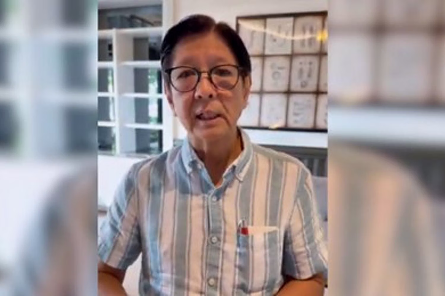 公共交通機関の運賃値上げ凍結を発表するマルコス大統領