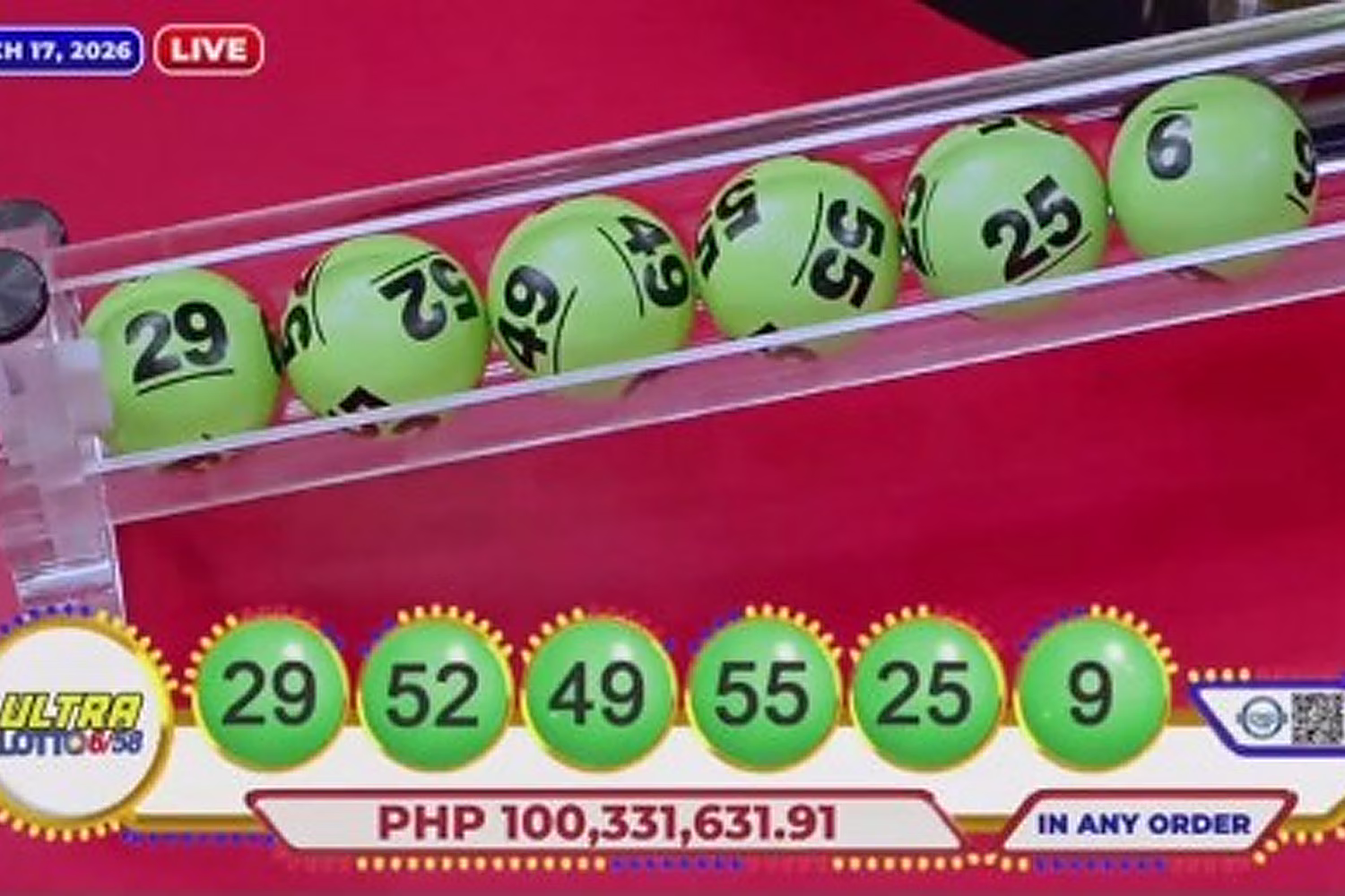 ウルトラロトの抽選会