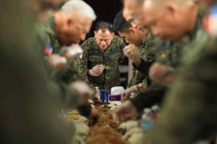 陸軍演習「カティハン」に参加した陸軍幹部ら