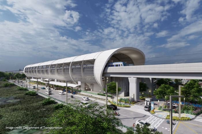 南北通勤線の駅完成予想図