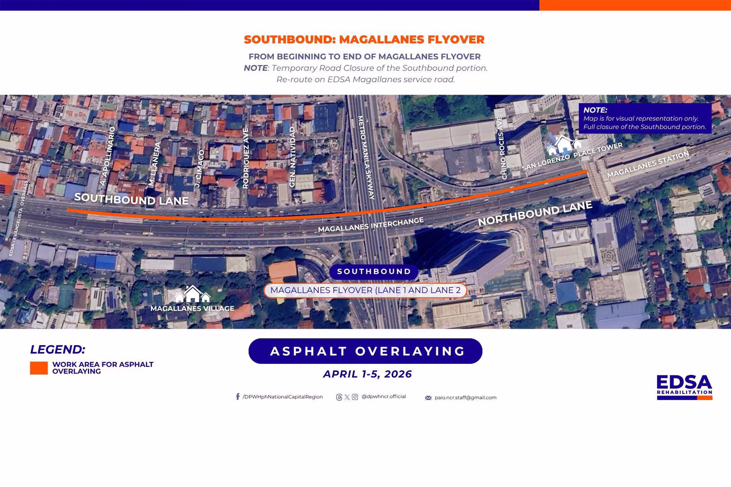 「ＥＤＳＡ～マガリヤネス高架橋」の工事区間