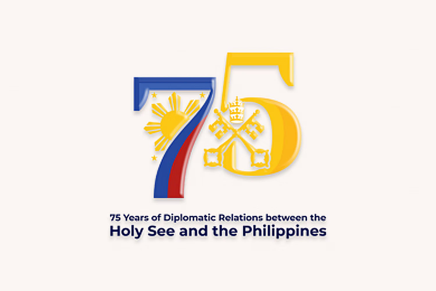 比・バチカン外交75周年の記念ロゴ