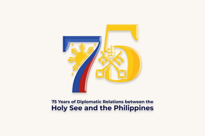 比・バチカン外交75周年の記念ロゴ