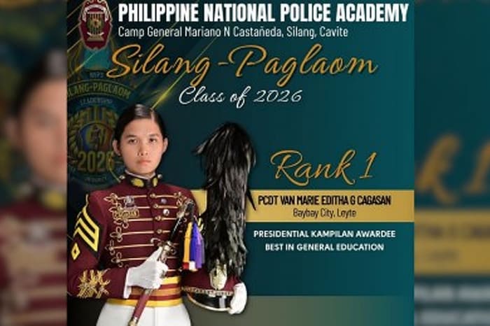 PNPAを首席で卒業したヴァン・マリー・エディス・ガンダヤ・カガサンさん