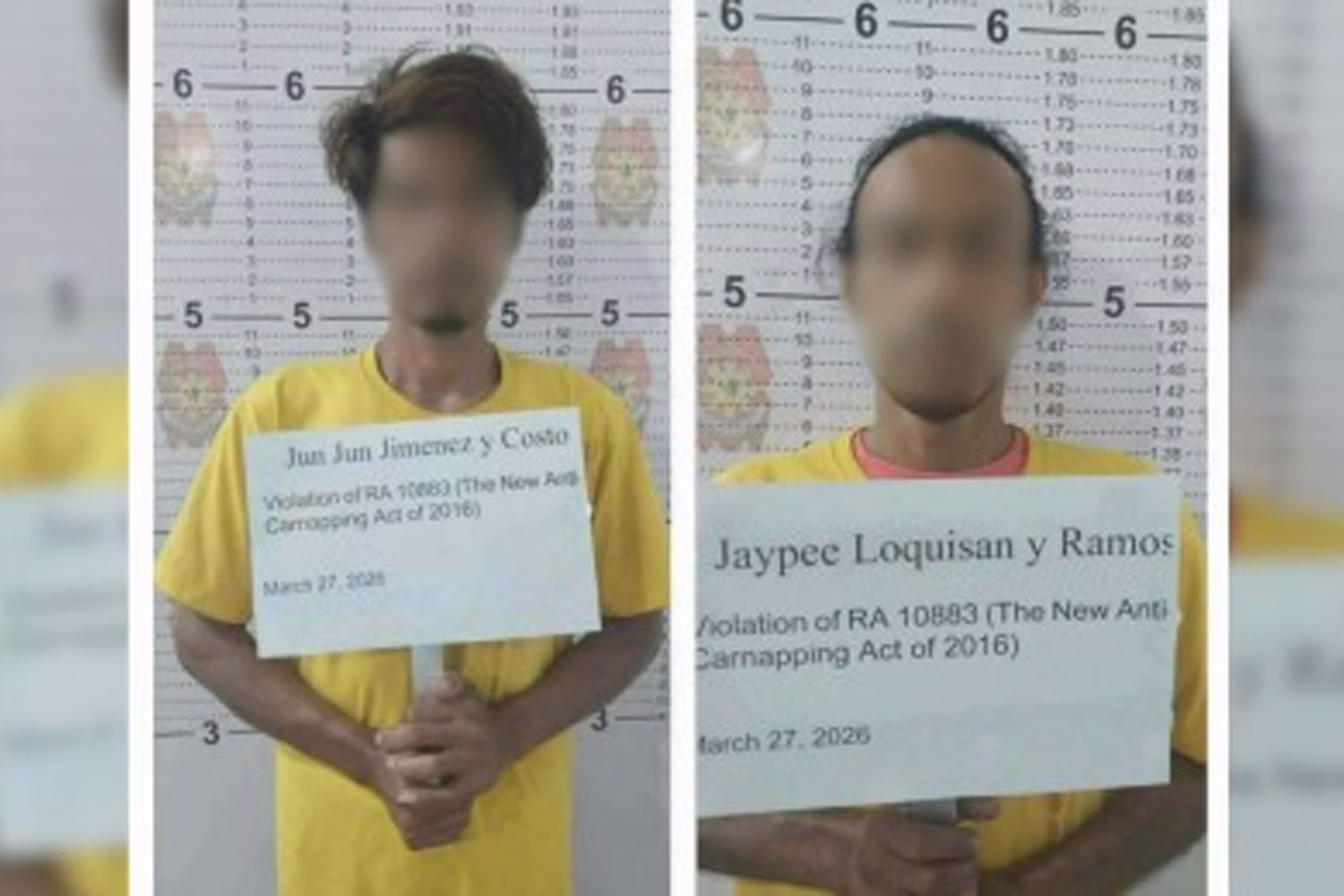 護送中のパトカーから飛び降りて逃走した受刑者２人（国家警察）