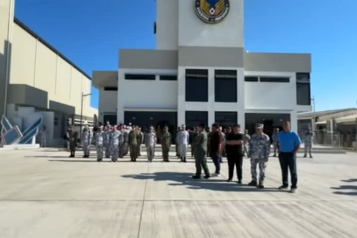 パグアサ島で開所された新司令本部