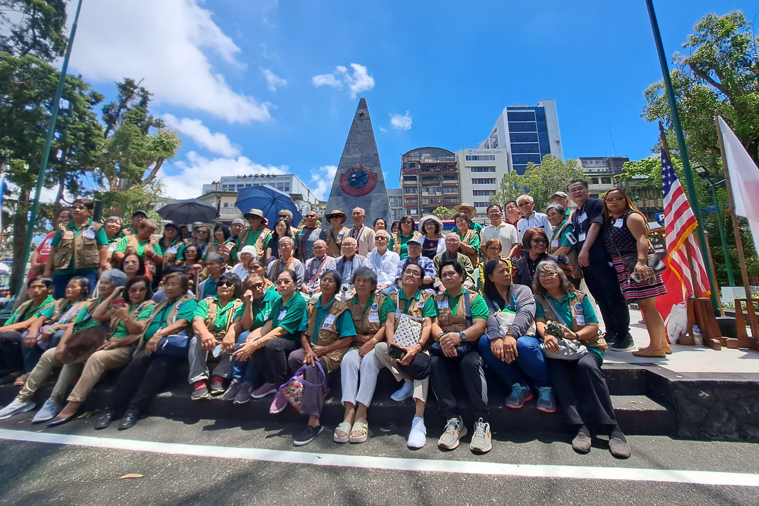 昨年の第１回日比合同慰霊祭の様子