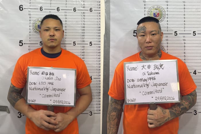 岡田翔（27）、大井拓実（30）両容疑者