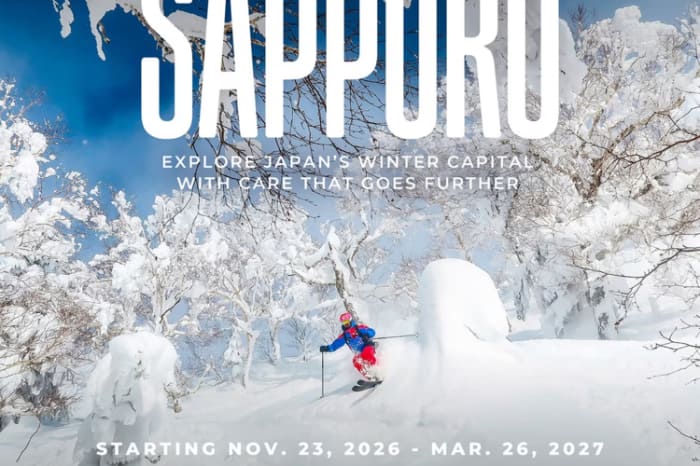 マニラ～札幌ＰＡＬ冬季限定便のポスター（公式ＨＰより）