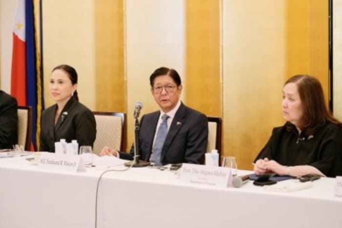 マルコス大統領訪日に合わせ、都内で開かれた経済懇談会