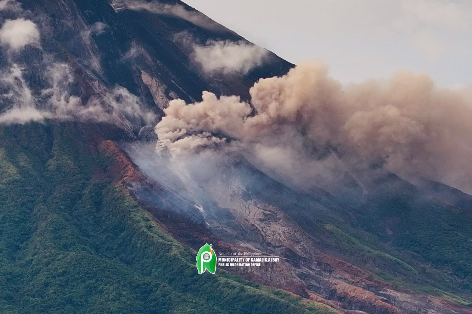 マヨン火山で５月31日に発生した火砕流