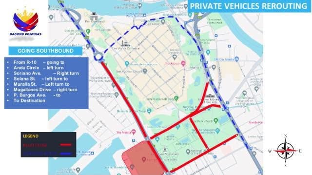 封鎖道路図（国立公園開発委員会より）
