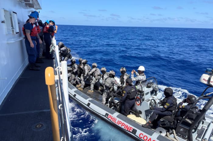 PCGとUSCGが20~21日に米ハワイで実施した共同訓練