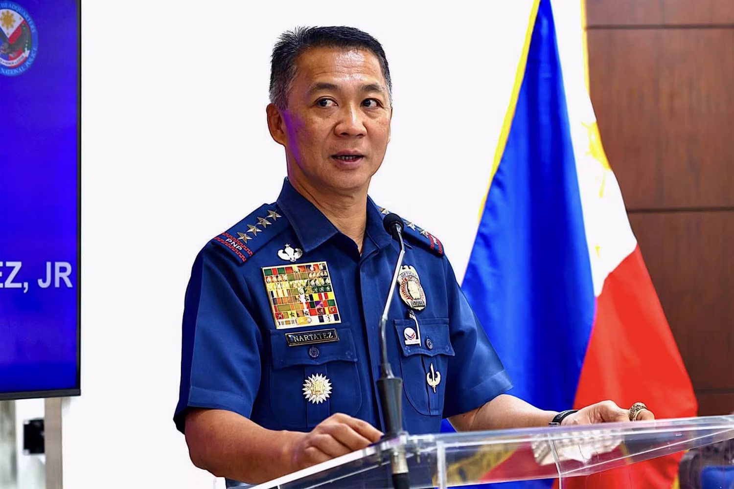 国家警察のホセ・ナルタテス長官