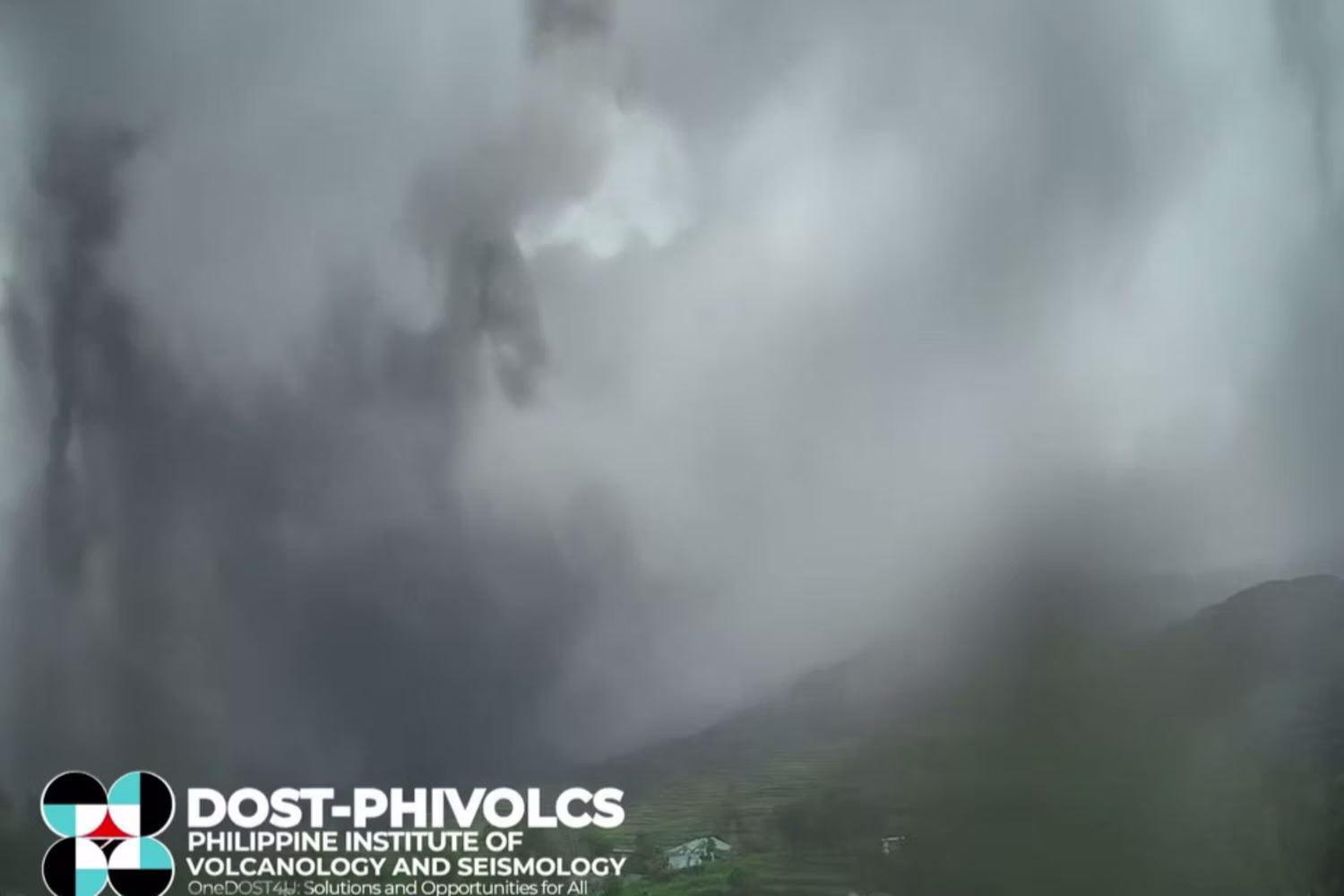 カンロアン火山の噴火