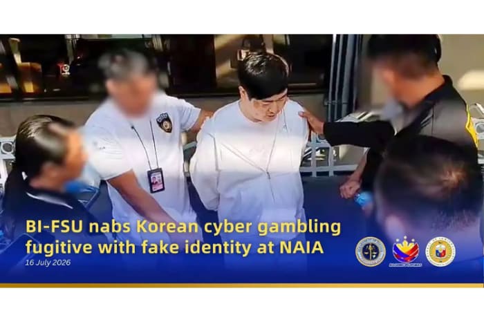 NAIAで韓国人逃亡犯逮捕