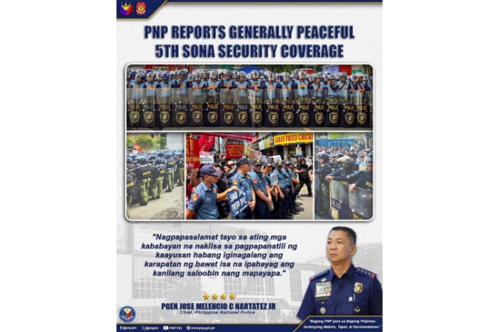 第５回施政方針演説の警備について総括するＰＮＰ発表文