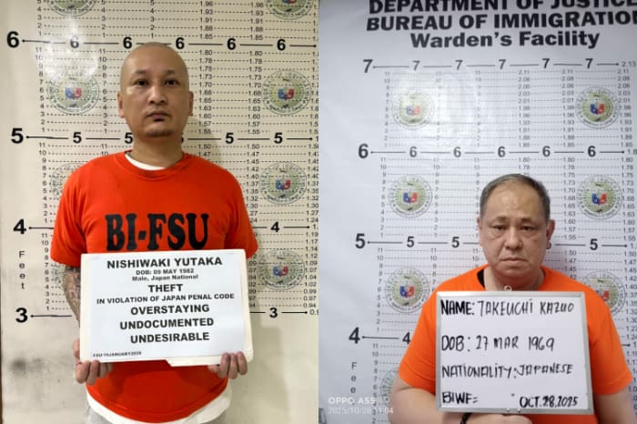 ニシワキ容疑者（左）と竹内容疑者（右）