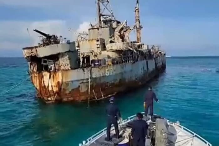 国軍が拠点としている座礁艦「BRPシエラマドレ」