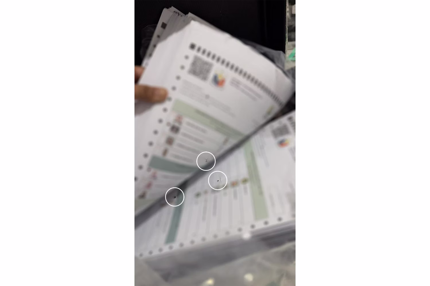 Pre-shaded ballot in Maluso, Basilan. Commission on Elections