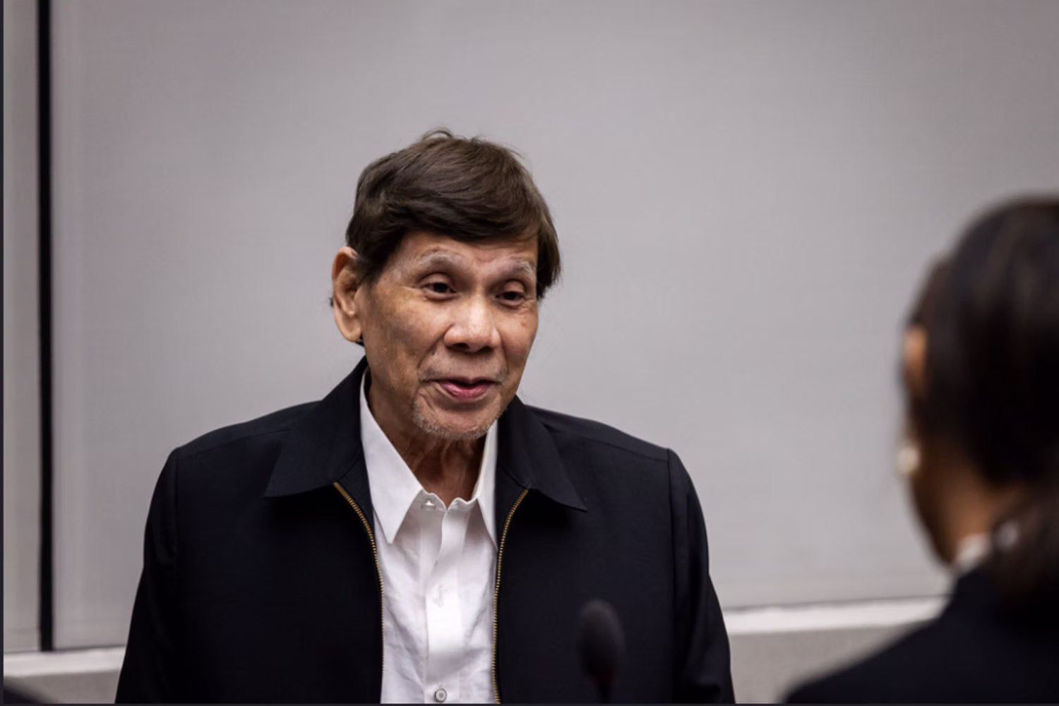 出廷したドゥテルテ氏
