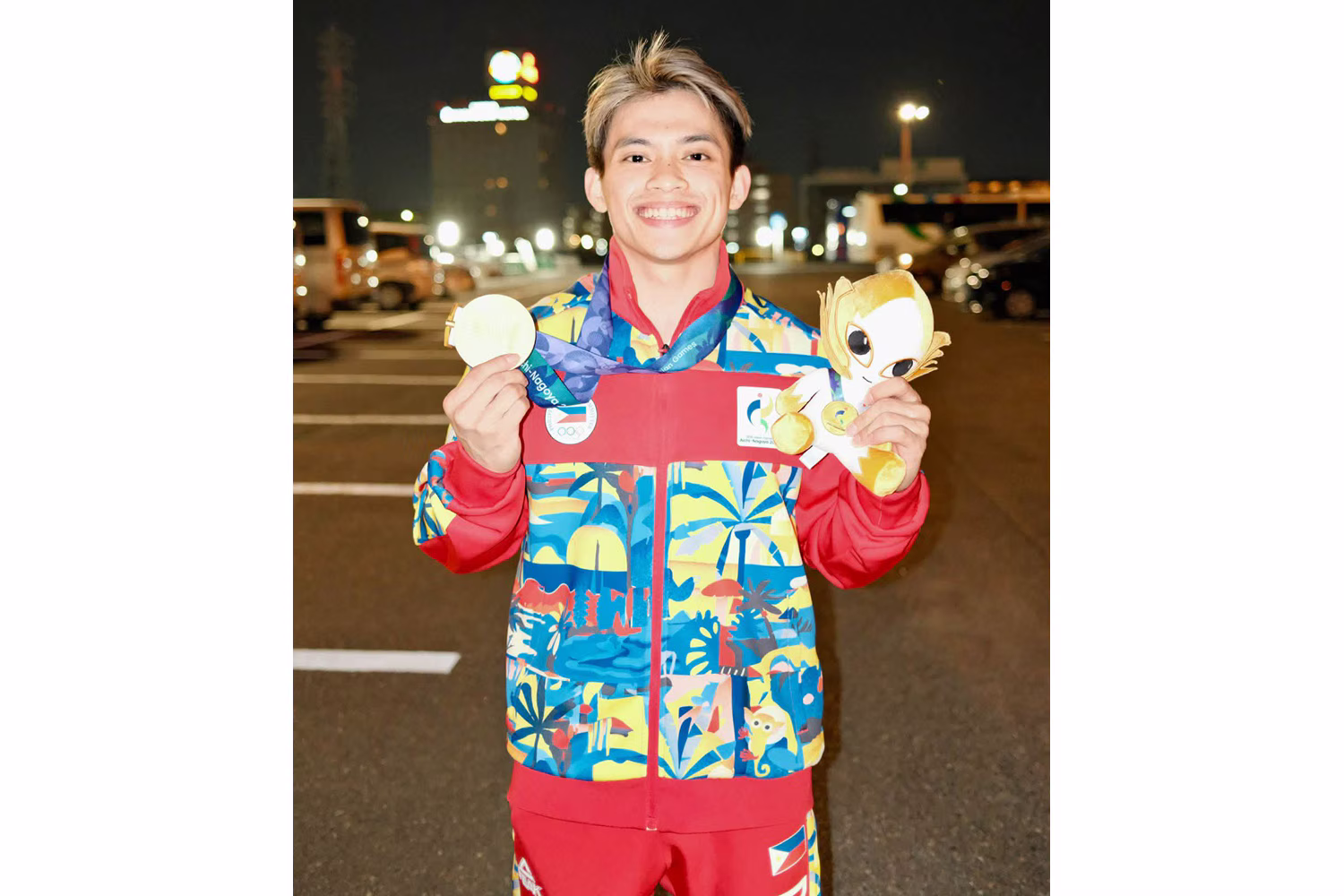 アジア大会で24日に初の金メダルを獲得したカルロス・ユーロ選手