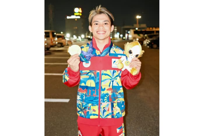 アジア大会で24日に初の金メダルを獲得したカルロス・ユーロ選手