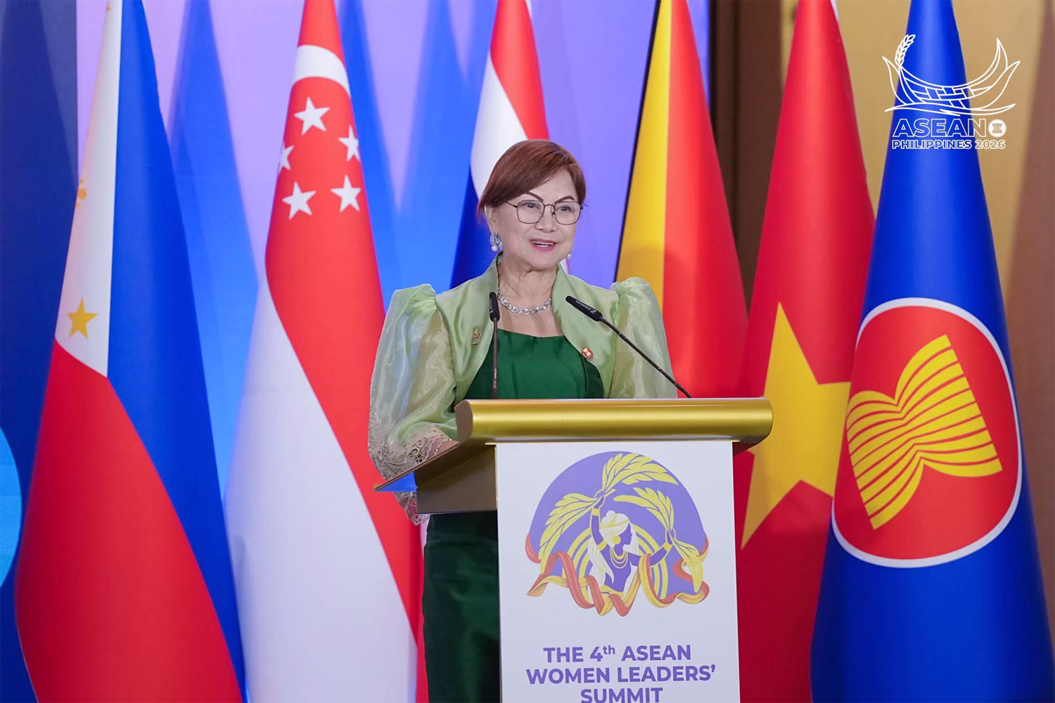 比女性委員会およびＡＳＥＡＮ女性委員会のエルメリタ・バルデアビラ委員長