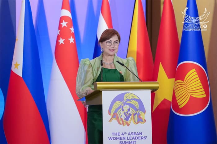 比女性委員会およびＡＳＥＡＮ女性委員会のエルメリタ・バルデアビラ委員長