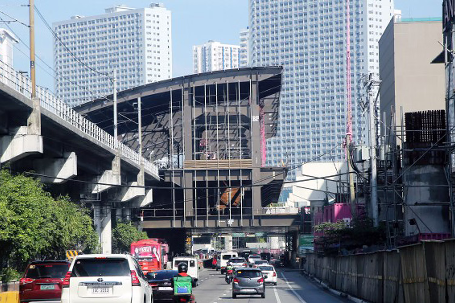 統合グランド中央駅の建設現場