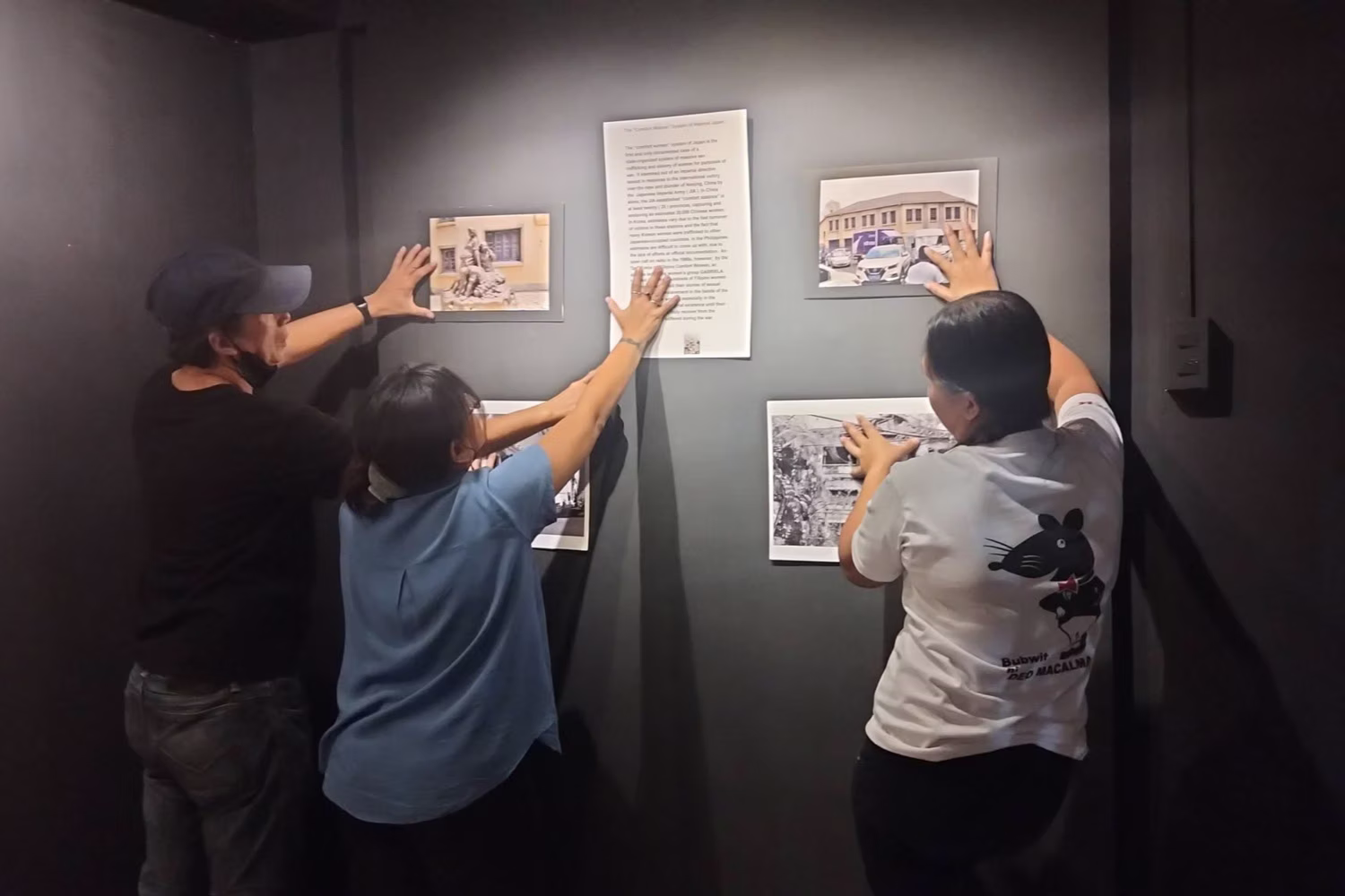 展示の準備は元慰安婦の遺族らにより行われた
